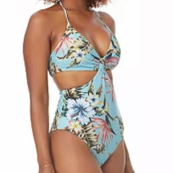 Hurley Other - Hurley Monokini One Piece Halter Swimsuit Large
